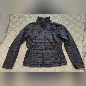 Women's North Face Black Midori Moto Quilted Jacket M